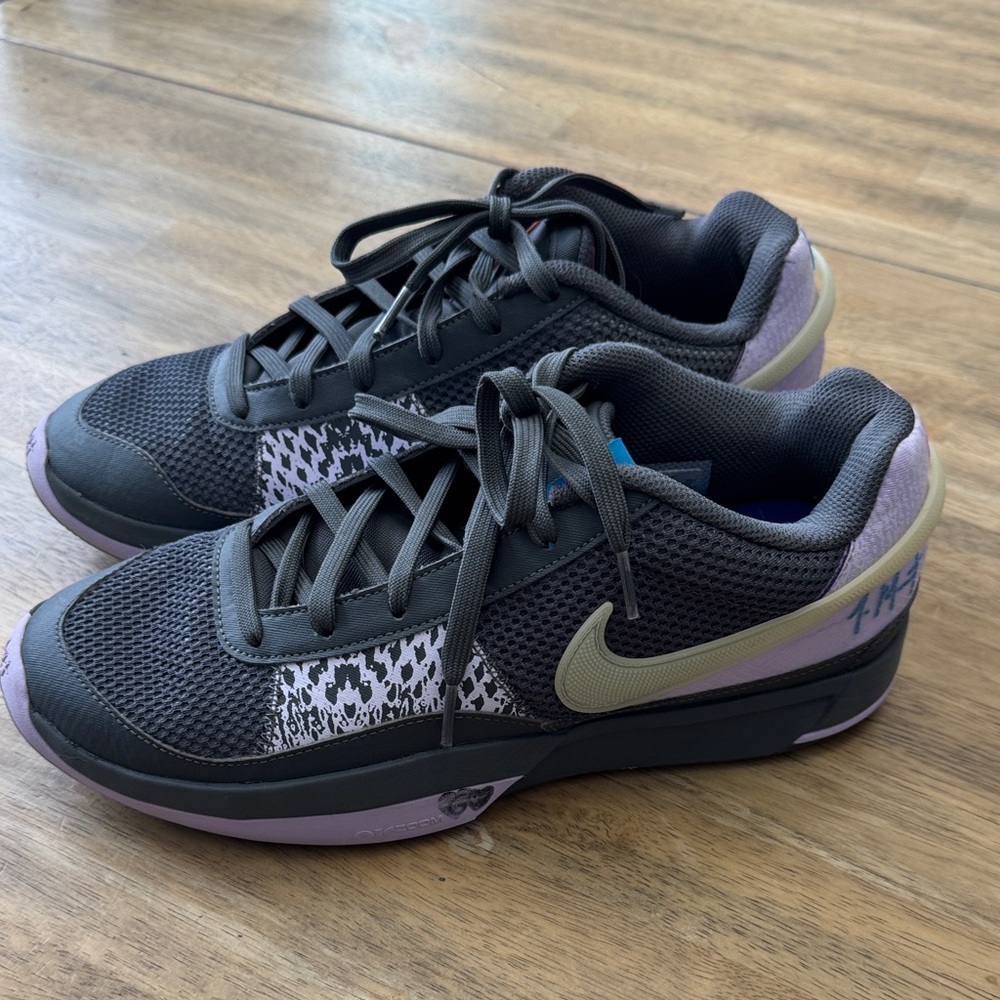 Nike Black and Purple Sneakers